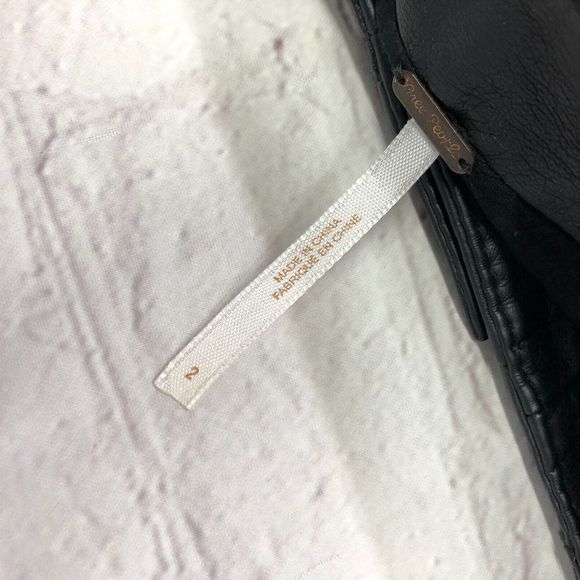 Free People Women Faux Leather Snap Button Mini Skirt Size 2 Black M122 -28 - Picture 8 of 15